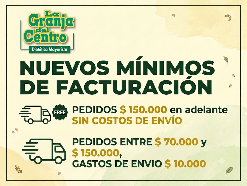 PopUp minimos de facturacion